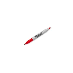 Markers|Sharpie Permanent Markers, Twin Tip, Red, 12/Pack (32002)