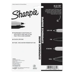 Markers|Sharpie Permanent Markers, Twin Tip, Assorted, 8/Pack (33861)