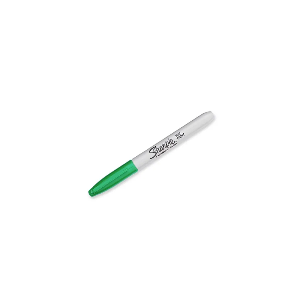 Markers|Sharpie Permanent Markers, Fine Tip, , 12/Pack (30004) Green