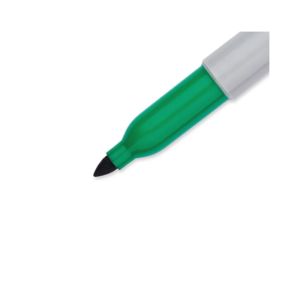 Markers|Sharpie Permanent Markers, Fine Tip, , 12/Pack (30004) Green