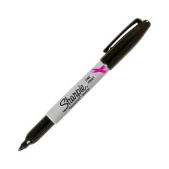 Markers|Sharpie Pink Ribbon Permanent Markers, Fine Tip, Black (1801743)