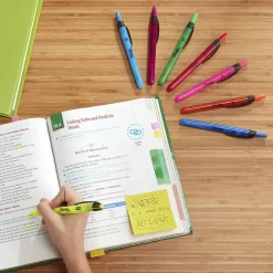 Highlighters|Sharpie Retractable Highlighter, Chisel Tip, Assorted, 5/Pack (28175PP)