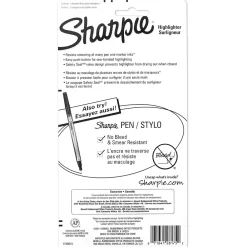 Highlighters|Sharpie Retractable Highlighter, Chisel Tip, Assorted, 5/Pack (28175PP)