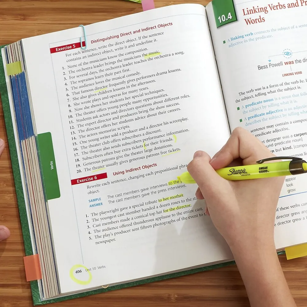 Highlighters|Sharpie Retractable Highlighter, Chisel Tip, Yellow, Dozen (28025)