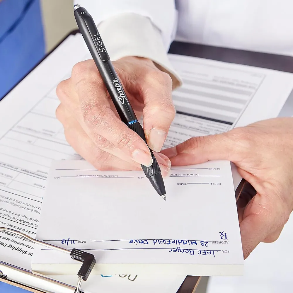 Pens|Sharpie S-Gel Gel-Ink Pen Refill, Medium Point, Blue Ink, 2/Pack (2141127)