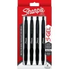 Pens|Sharpie S-Gel Metal RT Gel Pen, Medium Point, Black Ink, 4/Pack (2153578)