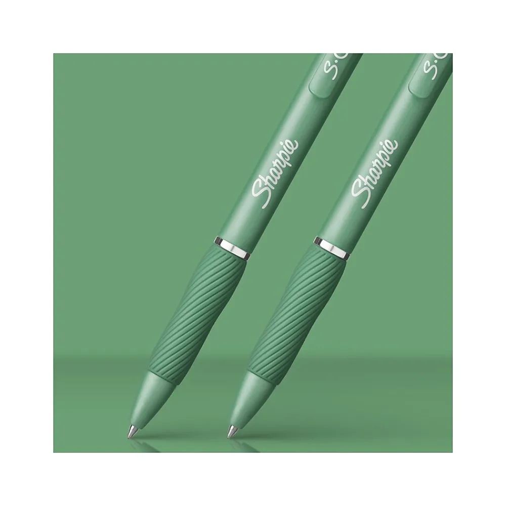 Pens|Sharpie S-Gel Retractable Gel Pen, Medium Point, 0.7mm, Black Ink, 4/Pack (2195731)