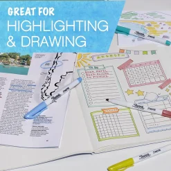 Markers|Sharpie S-Note Creative Marker, Chisel Tip, Assorted, Dozen (2117329/2158060)