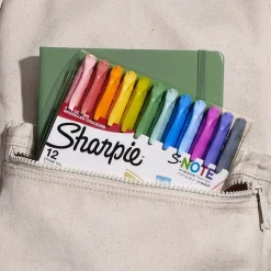 Markers|Sharpie S-Note Creative Marker, Chisel Tip, Assorted, Dozen (2117329/2158060)