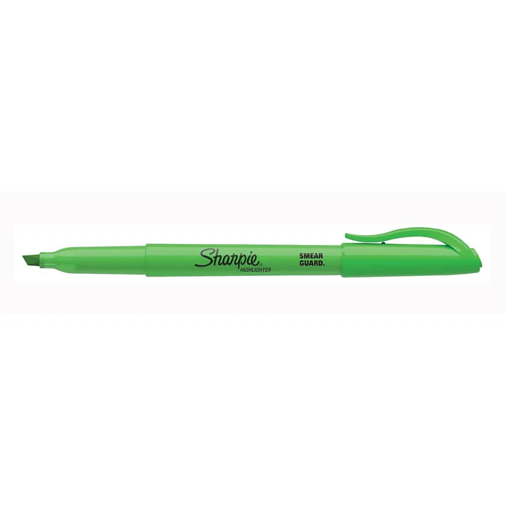 Highlighters|Sharpie Stick Highlighter, Chisel Tip, Green (27026)