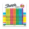 Highlighters|Sharpie Stick Highlighter, Chisel Tip, Assorted, Dozen (27145)