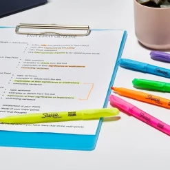 Highlighters|Sharpie Stick Highlighter, Chisel Tip, Assorted, Dozen (27145)