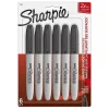 Markers|Sharpie Super Permanent Markers, Fine Tip, Black, 6/Pack (33666)