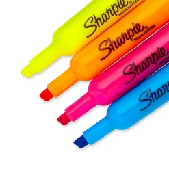 Highlighters|Sharpie Tank Highlighter, Chisel Tip, Assorted, 6/Pack (25786PP/25076)