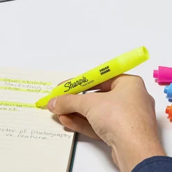 Highlighters|Sharpie Tank Highlighter, Chisel Tip, Assorted, 5/Pack (1809199)
