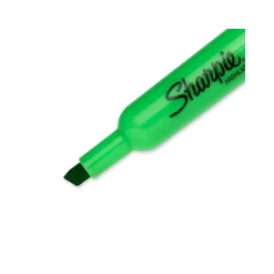 Highlighters|Sharpie Tank Highlighter, Chisel Tip, Fluorescent Green, Dozen (25026)