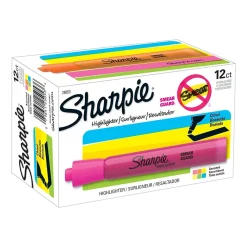 Highlighters|Sharpie Tank Highlighter, Chisel Tip, Assorted, Dozen (25053)