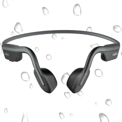 OpenMove Bone-Conduction Open-Ear Lifestyle Headphones with Microphones, Gray (S661-ST-GY-US)<Shokz Sale