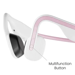 OpenMove Bone-Conduction Open-Ear Lifestyle Headphones with Microphones, Pink (S661-ST-PK-US)<Shokz Best
