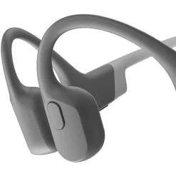 OpenRun Bone-Conduction Open-Ear Sport Headphones with Microphones, Gray (S803-ST-GY-US)<Shokz Clearance