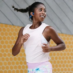 OpenRun Bone-Conduction Open-Ear Sport Headphones with Microphones,Blue (S803-ST-BL-US)<Shokz Discount