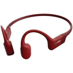 OpenRun Bone-Conduction Open-Ear Sport Headphones with Microphones, Red (S803-ST-RD-US)<Shokz Hot