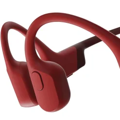 OpenRun Bone-Conduction Open-Ear Sport Headphones with Microphones, Red (S803-ST-RD-US)<Shokz Hot
