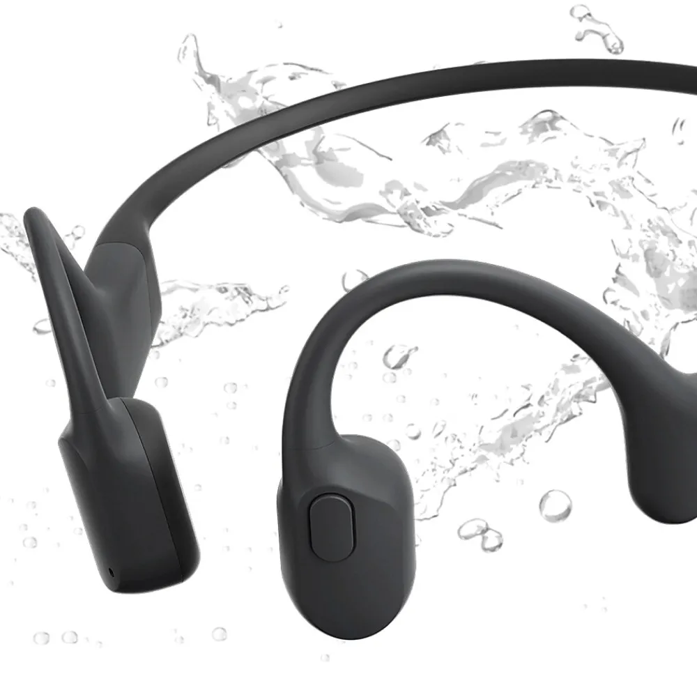 OpenRun Mini Bone-Conduction Headphones with Microphones, Black (VXLS803MNBKUS)<Shokz Best