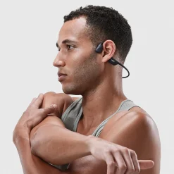 OpenRun Pro Premium Bone-Conduction Headphones with Microphones, Black (VXLS810STBKUS)<Shokz