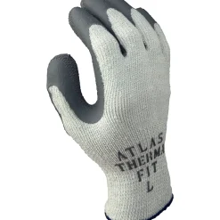 Showa Thermo 451 Polyurethane Coated Cold Resistant Cotton/Poly Gloves, Large, Gray, 12 Pairs/Box (451-09)