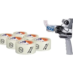 Shurtape Folded Edge Tape Dispenser, Gray (286814)