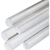 Best SI Products White Mailing Tubes, 3" x 30", 24/Case