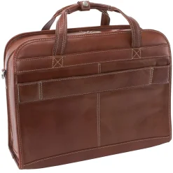 Siamod VERNAZZA, CARUGETTO, Napa Cashmere Leather, Patented Detachable -Wheeled Laptop Briefcase, Cognac (45294)<McKlein Hot