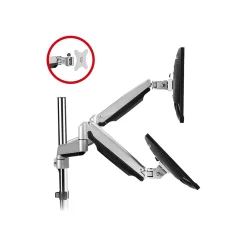 Clearance SIIG Dual Monitor Gas Spring Desk Mount with USB Port - 13