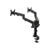 Online SIIG Dual Pole Multi-Angle Articulating Arm Monitor Desk Mount 14" to 30" Mounting kit, Up, Black (CE-MT3E11-S1)