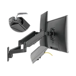Outlet SIIG High Premium Aluminum Gas Spring Wall Mount Dual Monitor 17