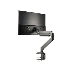 SIIG Single Monitor Heavy-Duty Premium Gas Spring Desk Mount - 17" to 35" Mounting kit, Up, Black (CE-MT2Z11-S1)