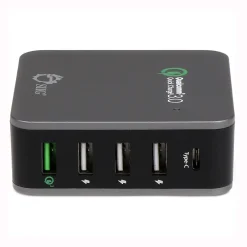 USB-A/USB-C Charging Kit for Smartphones, Black (AC-PW1714-S1)<SIIG Clearance