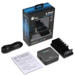 USB-A/USB-C Charging Kit for Smartphones, Black (AC-PW1714-S1)<SIIG Clearance