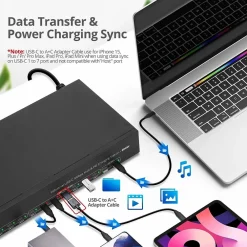 SIIG USB-C to USB-C Charging Station, Black (ID-US0B11-S2)