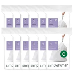 3.2 Gallon Trash Bag, Low Density, White (CW0252)<simplehuman Discount