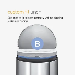 1.6 Gallon Trash Bag, Low Density, 1.2 mil, White, 360 Bags/Box (CW0251)<simplehuman Clearance