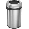 Bullet Open Trash Can, Heavy-Gauge Brushed Stainless Steel, 30 Gallon (CW1471)<simplehuman New