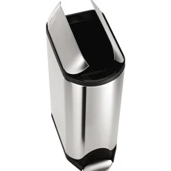 Butterfly Step Trash Can, Fingerprint-Proof Stainless Steel, 12 Gallon (CW1897)<simplehuman Outlet