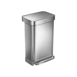 Indoor Step Trash Can, Brushed Stainless Steel, 12 Gal. (CW2024)<simplehuman Hot