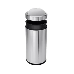 Indoor Swing Lid Trash Can, Brushed Stainless Steel, 14.5 Gal. (CW1442)<simplehuman Outlet