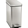 Profile Step Trash Can, Stainless Steel, 2.6 Gallon (CW1898)<simplehuman New
