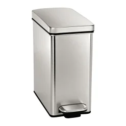 Profile Step Trash Can, Stainless Steel, 2.6 Gallon (CW1898)<simplehuman New