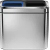 ® Slim Open Recycler, Brushed Stainless Steel, 5.25 Gallon<simplehuman