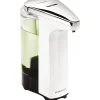 Universal Automatic Hand Soap Dispenser, Stainless Steel/White (ST1018)<simplehuman